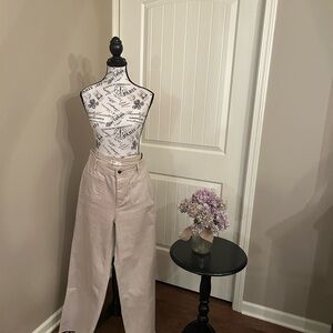 Oat New York Cream Wide Leg Pants